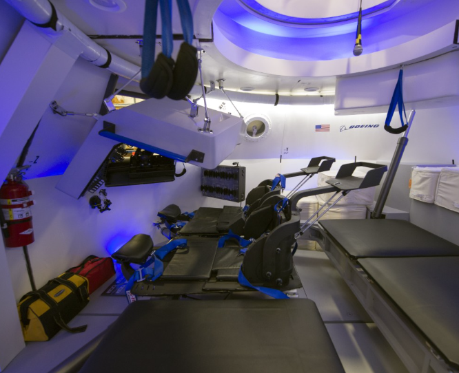 American Boeing CST-100 manned spacecraft uses LED lighting