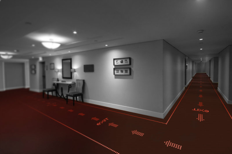 LED lighting how far into the indoor lighting