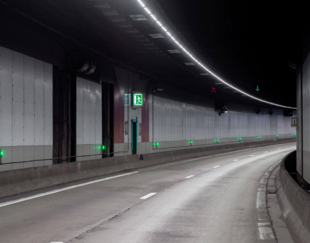 LED manufacturers replace 8 tunnels and 1 underpass with new lamps