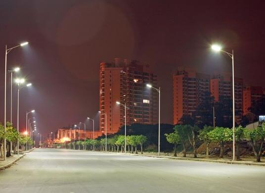 Newly installed smart street lights make Shilong Town