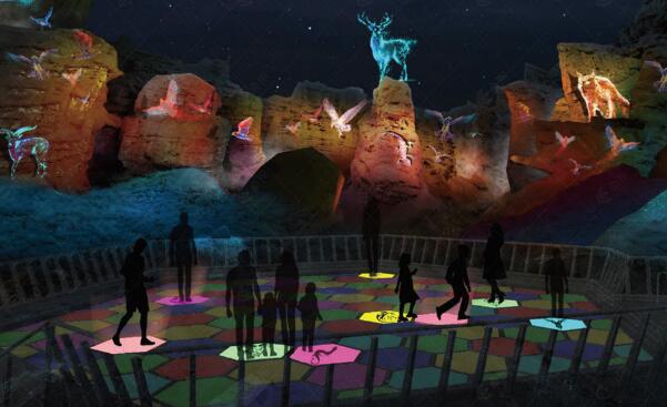 The night scene lighting of Sunan County, Zhangye, Gansu Province has been upgraded again