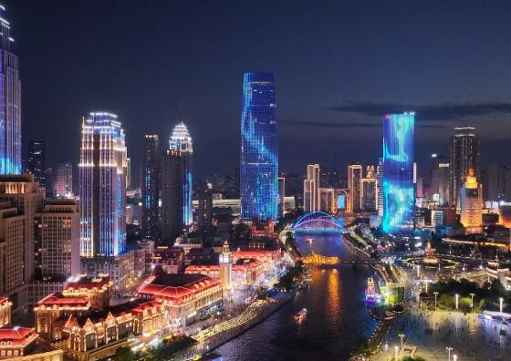 The street lamp installation project of Dingzhuangzi section of National Highway 205 in Jinghai District, Tianjin has been completed