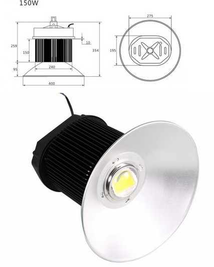 New High Power 150W LED high bay light with Bridgelux chips1